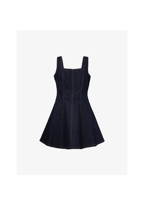 Womens Paige Perla Panelled Denim Mini Dress