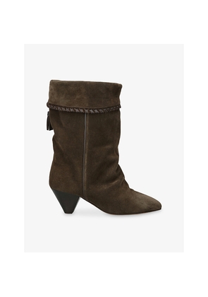Womens Isabel Marant Dalby Heeled Suede Boots