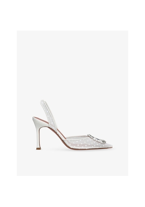 Womens Amina Muaddi Camelia 90 Mesh Courts