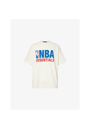Mens Fear Of God Essentials Fog x Essentials x Nba 90's Fit Crewneck Cotton-Jersey T-Shirt