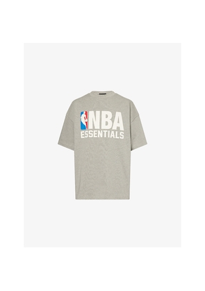 Mens Fear Of God Essentials Fog x Essentials x Nba 90's Fit Crewneck Cotton-Jersey T-Shirt