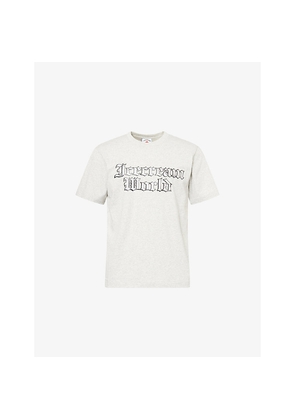 Mens Icecream World Crewneck Cotton-Jersey T-Shirt