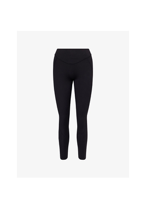 Womens Gymshark Lifting Dip-Waist Stretch-Woven Leggings