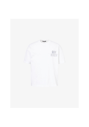 Mens Cole Buxton Black Letter Sportswear Cotton T-Shirt