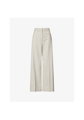 Womens Camilla And Marc Claude Wide-Leg Stretch-Wool Blend Trousers