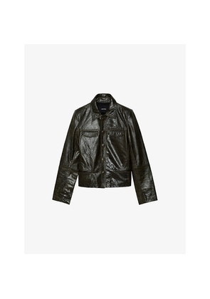 Womens Zadig&Voltaire Liam Chest-Pocket Denim Jacket