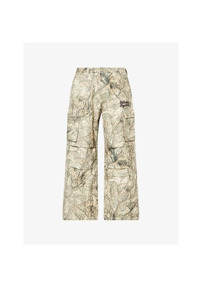Mens Billionaire Boys Club Diamond Wide-Leg Cotton Trousers