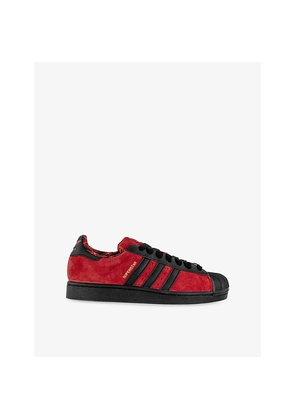 Mens Adidas Superstar II Suede Trainers