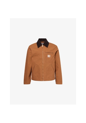 Mens Carhartt WIP Detroit Summer Logo-Patch Cotton Jacket