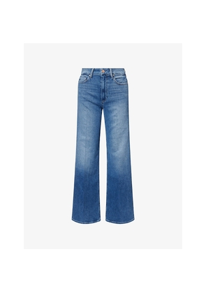 Womens Paige Anessa 31In Wide-Leg Denim Jeans