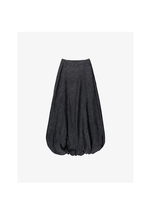 Womens Ro&Zo Puffball Woven Maxi Skirt