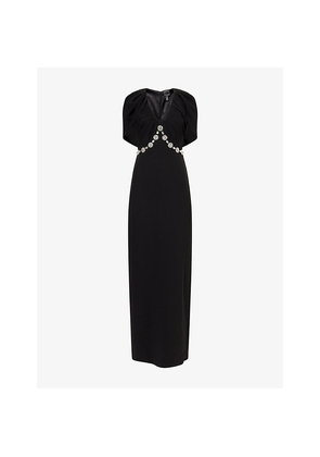 Womens Huishan Zhang Martha V-Neck Woven Maxi Dress