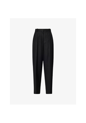 Womens Toteme Flannel Wide-Leg Woven Trousers