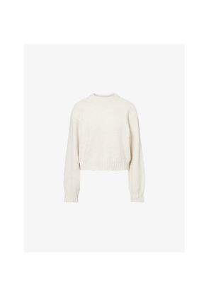 Womens The Couture Club Emblem Embroidered Crewneck Knitted Jumper