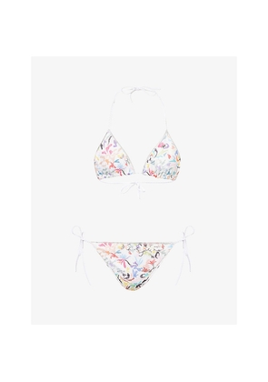 Womens Missoni Chevron-Print Raschel Knit Bikini Set