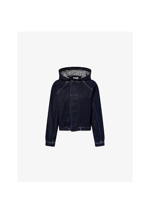 Womens Peachy Den Joan Hooded Denim Jacket