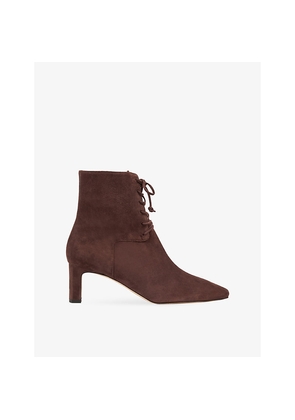 Womens LK Bennett Betty Suede Heeled Boots