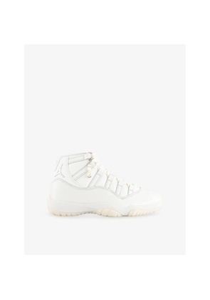 Womens Air Jordan 11 Retro Leather Mid-Top Trainers
