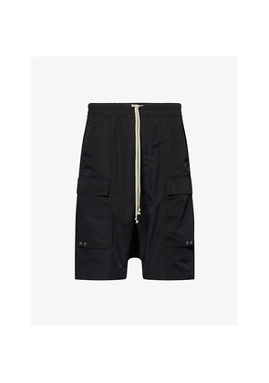 Mens Rick Owens Cargo-Pocket Woven Shorts