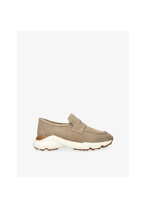 Womens TODS Sport 54 Suede Loafers