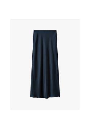 Womens Joseph Isaak Silk-Satin Maxi Skirt