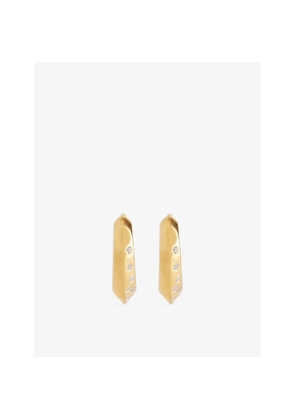 Womens Rachel Jackson Mini Imagine Gold-Plated Sterling-Silver Huggie Hoop Earrings
