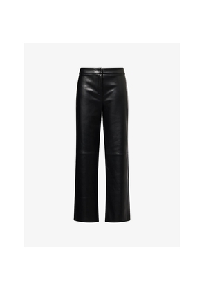 Womens Max Mara Sublime Straight-Leg Faux-Leather Trousers