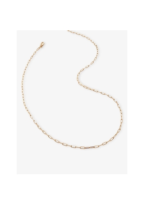 Womens Monica Vinader Paperclip 14ct Yellow-Gold Chain Necklace