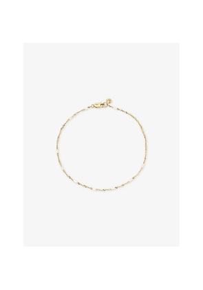 Womens Monica Vinader Shimmer Chain 14ct Yellow-Gold Bracelet