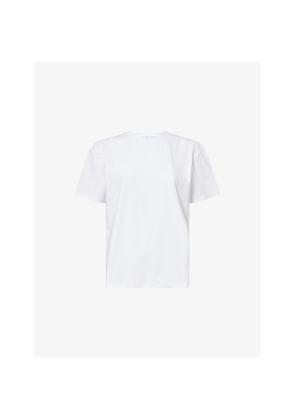 Womens Acne Studios Eram U-Face Round-Neck Stretch-Cotton T-Shirt