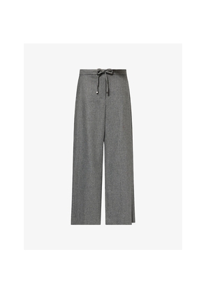 Womens Max Mara Floria Drawstring Stretch-Wool Trousers