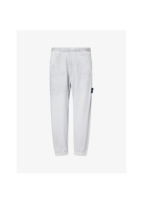 Mens Stone Island Reflective Tapered-Leg Cotton-Jersey Jogging Bottoms