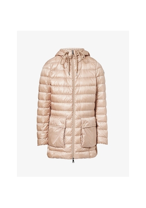 Womens Moncler Jasmin Hooded Shell-Down Parka
