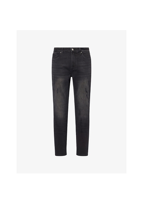 Mens Arne Distressed Slim-Fit Denim Jeans