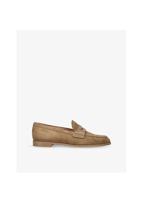 Womens Gianvito Rossi Georgie Suede Loafers