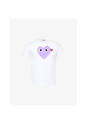 Mens Comme Des Garcons Play Heart-Print Cotton-Jersey T-Shirt