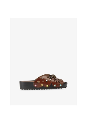 Womens Kurt Geiger London Boho Butterfly Leather Sandals