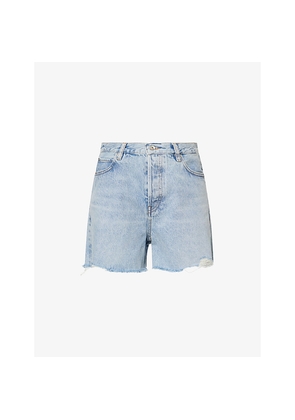 Womens Frame The Everyday High-Rise Denim Shorts