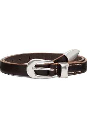 OUR LEGACY Brown Leather Belt