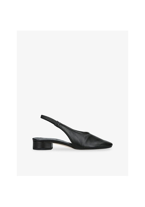 Womens Aeyde Dua Slingback Leather Flats