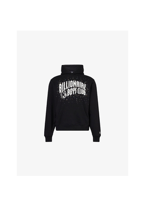 Mens Billionaire Boys Club Embellished Arch Logo Popover Cotton-Jersey Hoodie