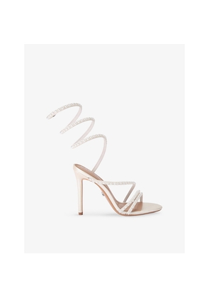 Womens Carvela Spiral 105 Faux-Leather Heeled Sandals