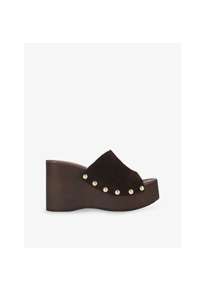 Womens KG Kurt Geiger Rua Suede Wedges
