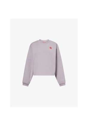 Womens The North Face Red Box Round-Neck Cotton-Blend Sweatshirt