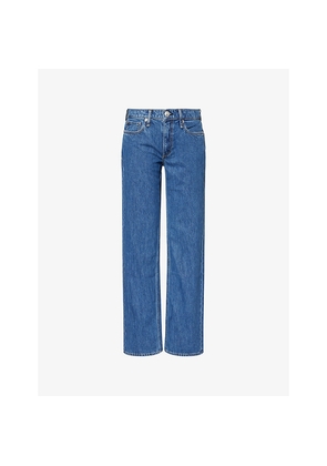 Womens Rag & Bone The Harlow Straight-Leg Denim Jeans