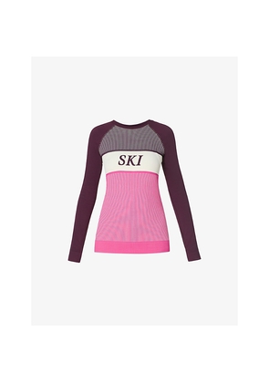 Womens Sweaty Betty Ribbed Base Layer Ski Top