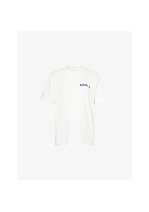 Womens Adanola Varsity Short Sleeve Oversized Cotton-Jersey T-Shirt