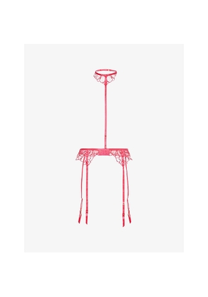 Womens Bluebella Amarosa Embroidered Lace Suspender Harness