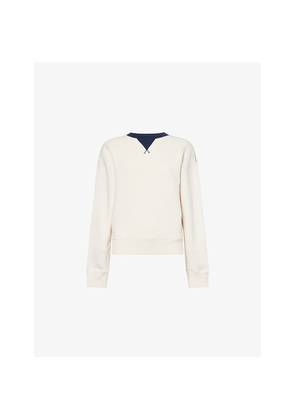 Womens JW Anderson Contrast-Collar Cotton Sweatshirt