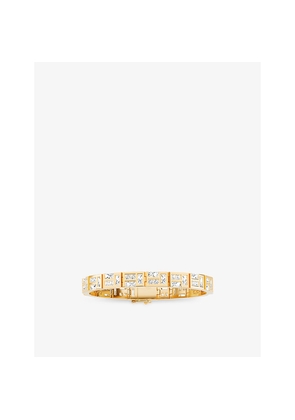 Womens Apm Monaco Ice 18ct Yellow-Gold Plated Alloy and Cubic Zirconia Bracelet